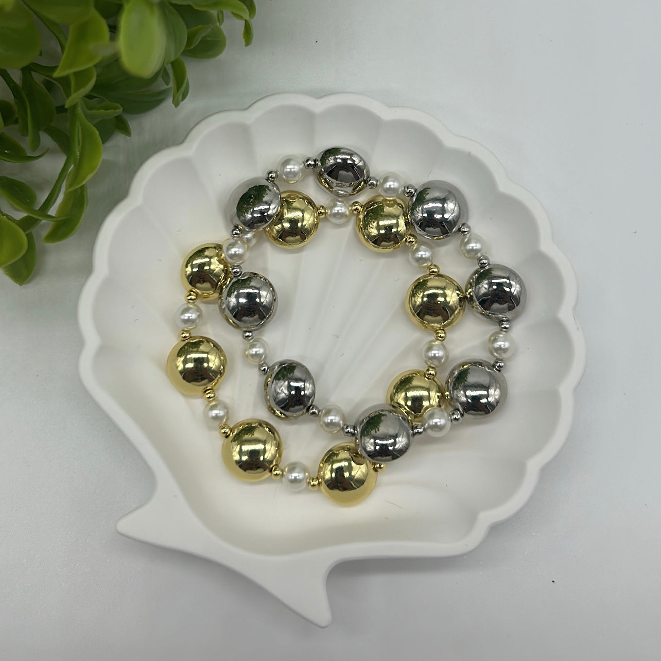 Flat Beads Bracelet