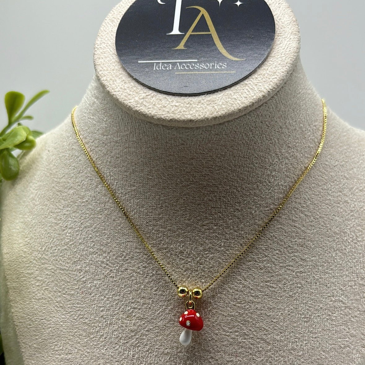 Mushroom Necklace