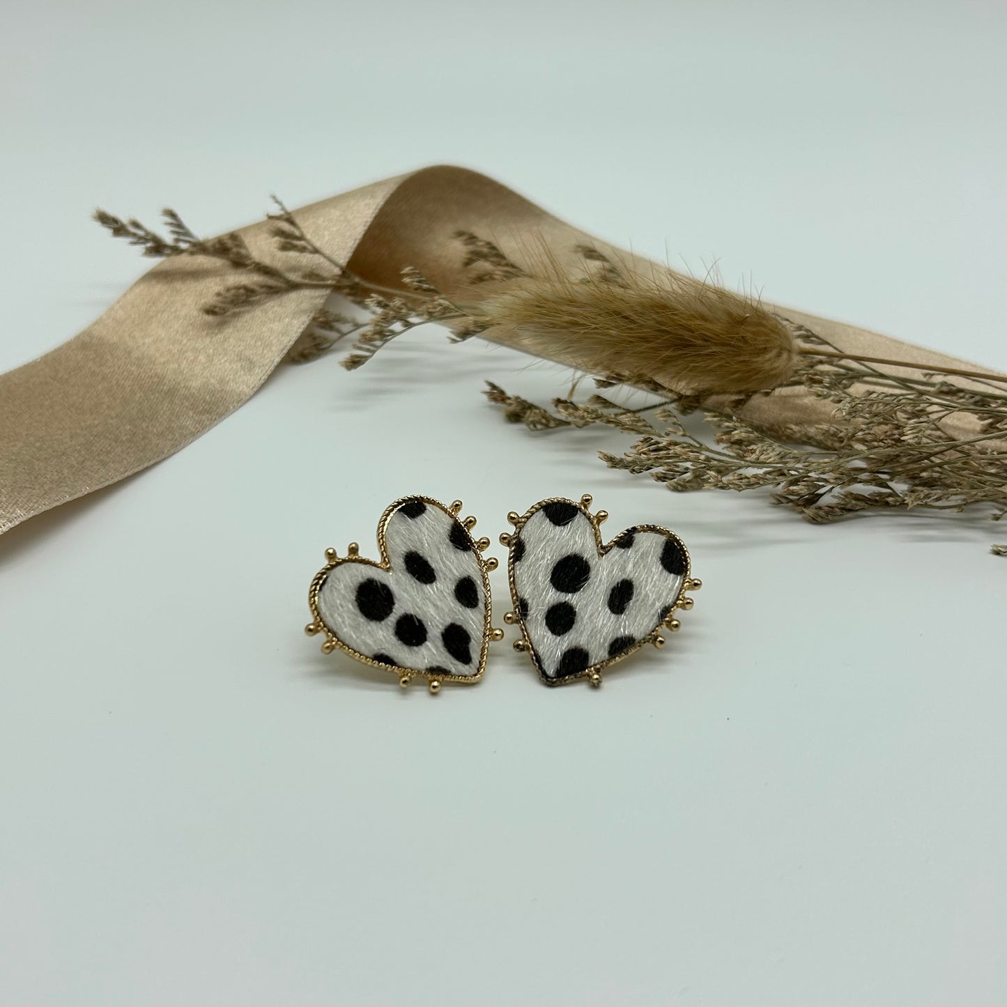 Heart Leopard Earring