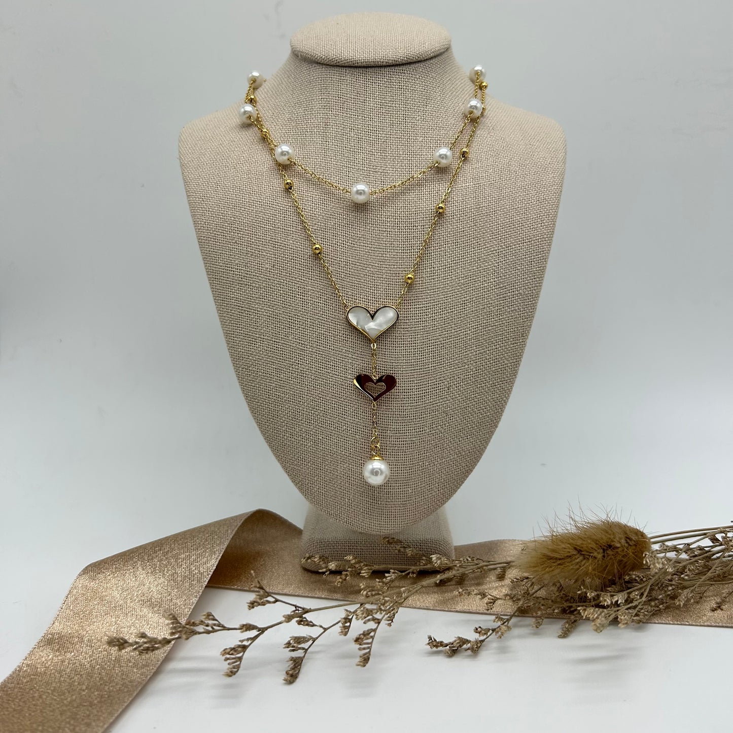 Doble Pearl Necklace